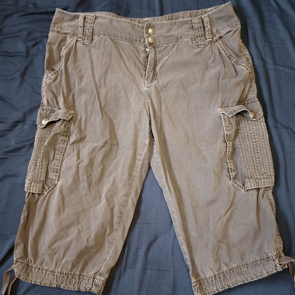 DKNY Active Petites Cargo Bermudas